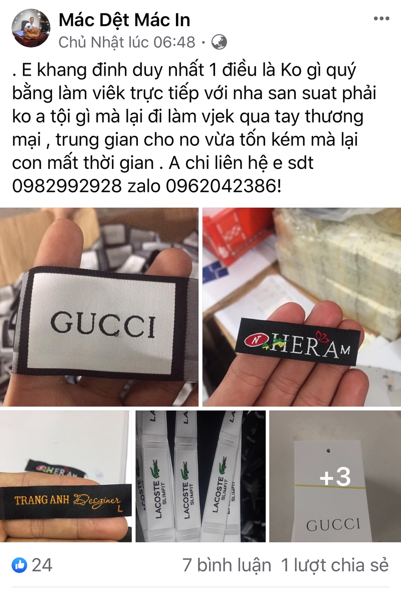 Tiêu dùng & Dư luận - Giật mình tem mác nhãn hàng hiệu xa xỉ bán theo cân (Hình 2).