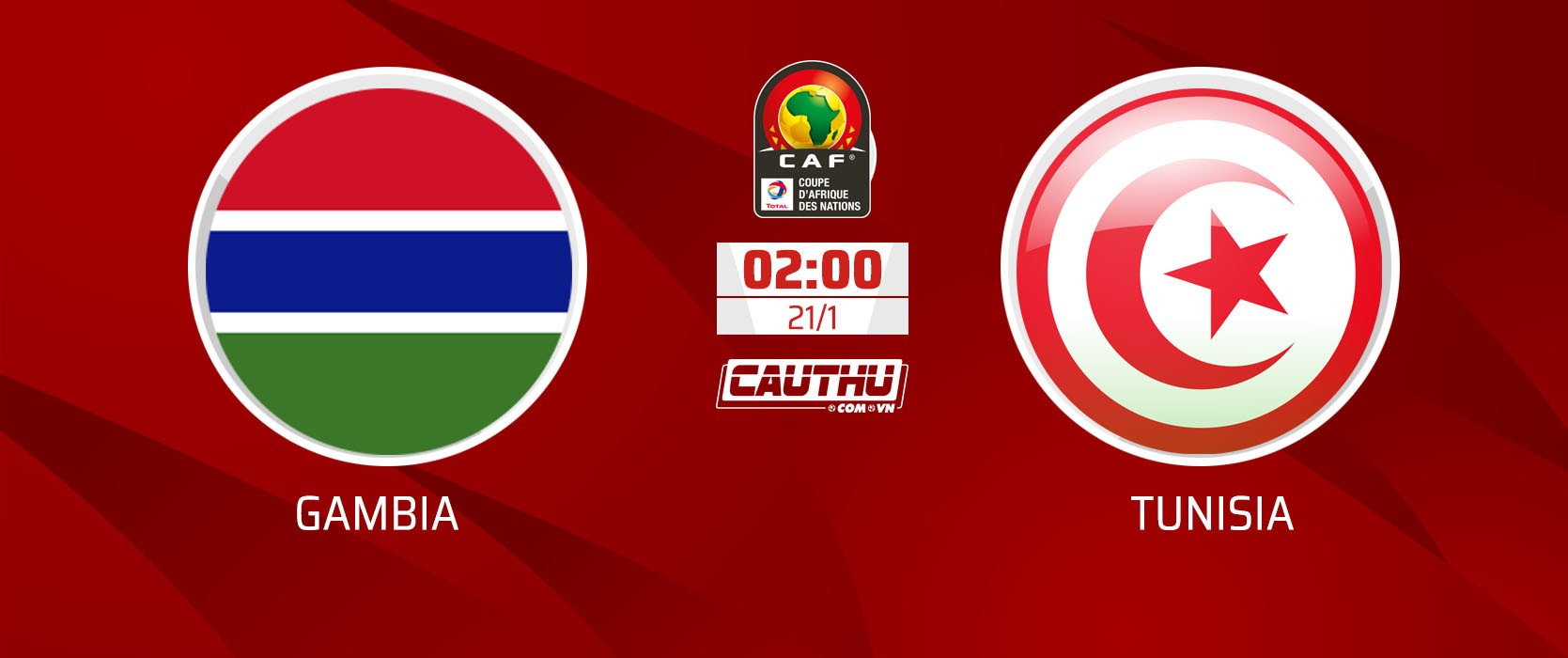 Bóng đá Châu Âu - Nhận định trận Gambia vs Tunisia, 02h00 ngày 21/1