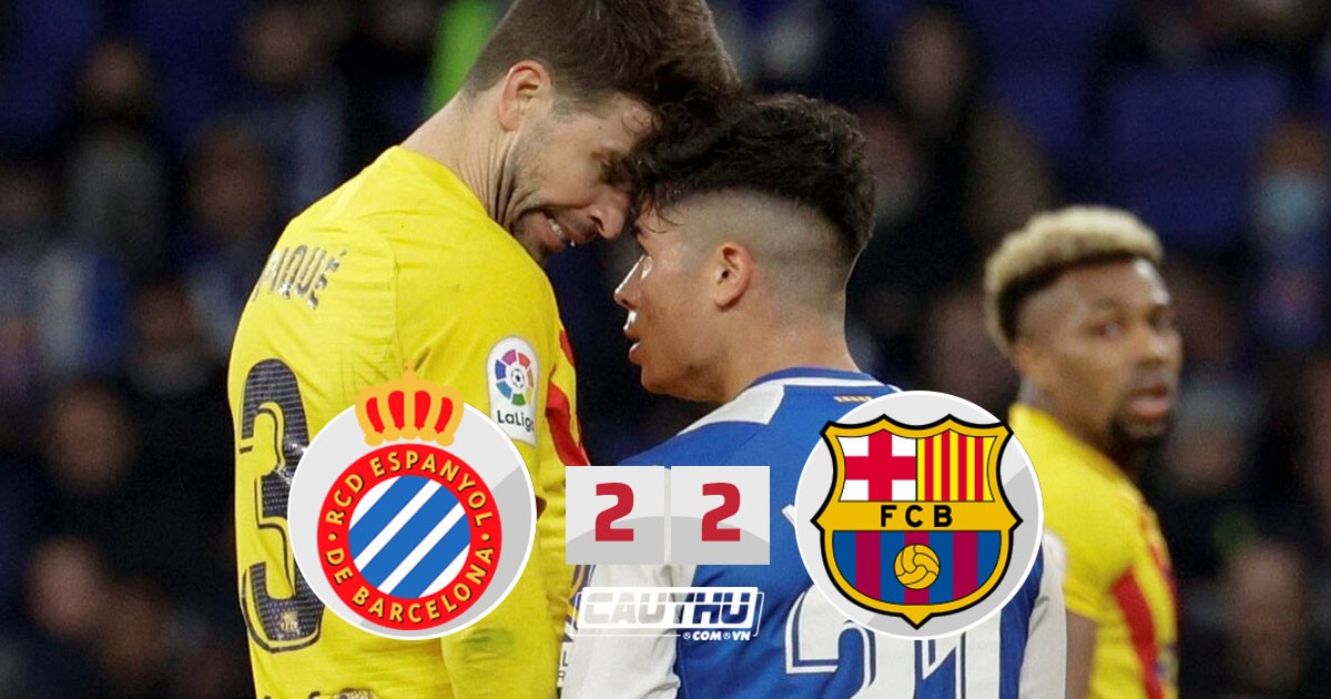 Thể thao - Barcelona may mắn thoát thua trong trận cầu 3 thẻ đỏ với Espanyol 