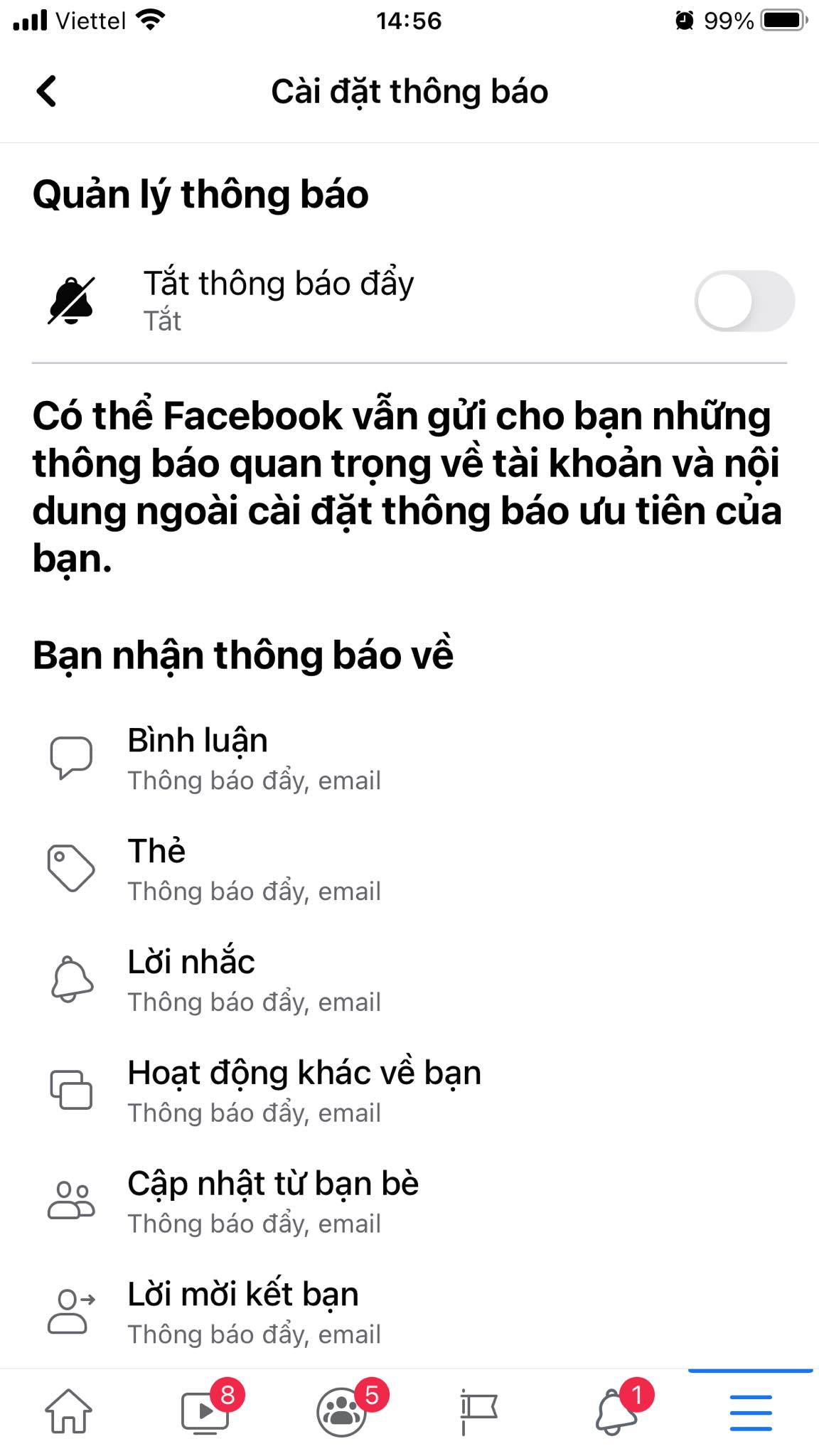 Thủ thuật - Tiện ích - Cách tắt thông báo Facebook trên điện thoại đơn giản, dễ dàng (Hình 4).