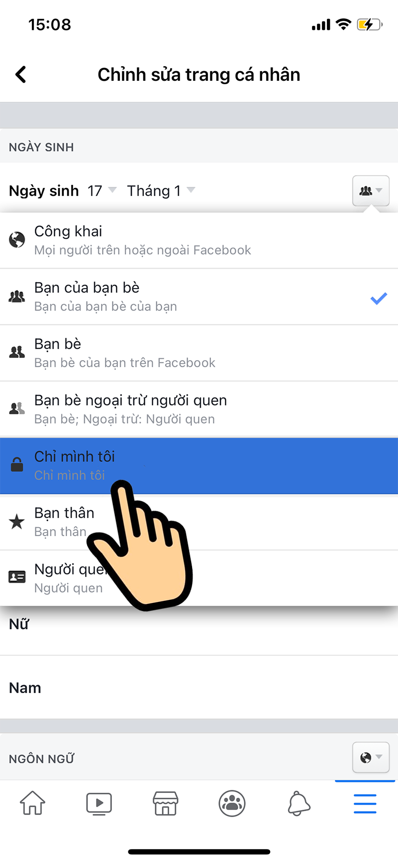 Thủ thuật - Tiện ích - Mách bạn cách ẩn ngày sinh nhật trên Facebook đơn giản, nhanh nhất (Hình 5).