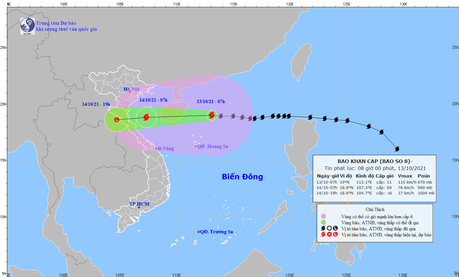 Xã hội - Bão số 8 di chuyển nhanh, gây mưa rất to 