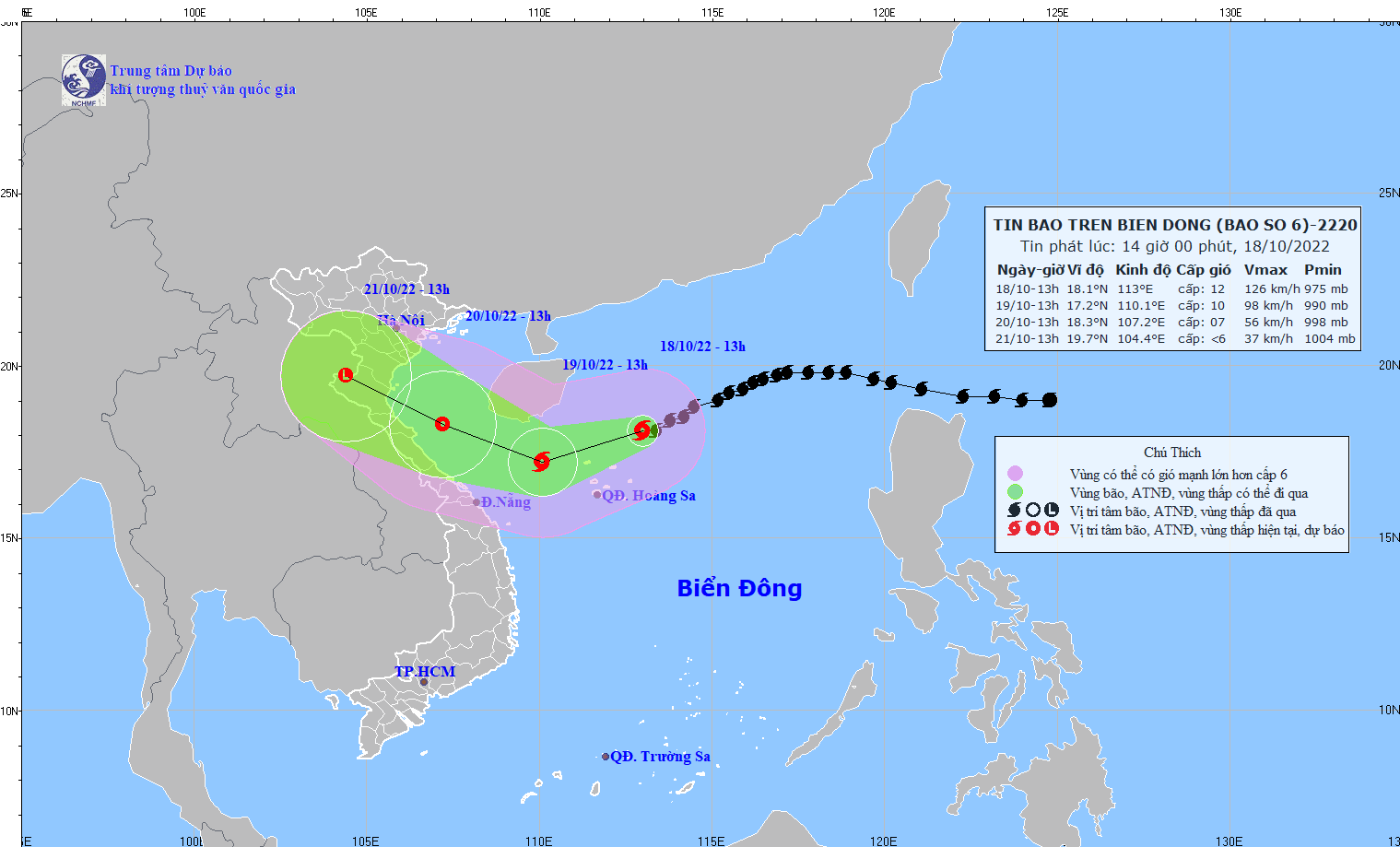 Sự kiện - Bão số 6 diễn biến phức tạp, cách Hoàng Sa 210km