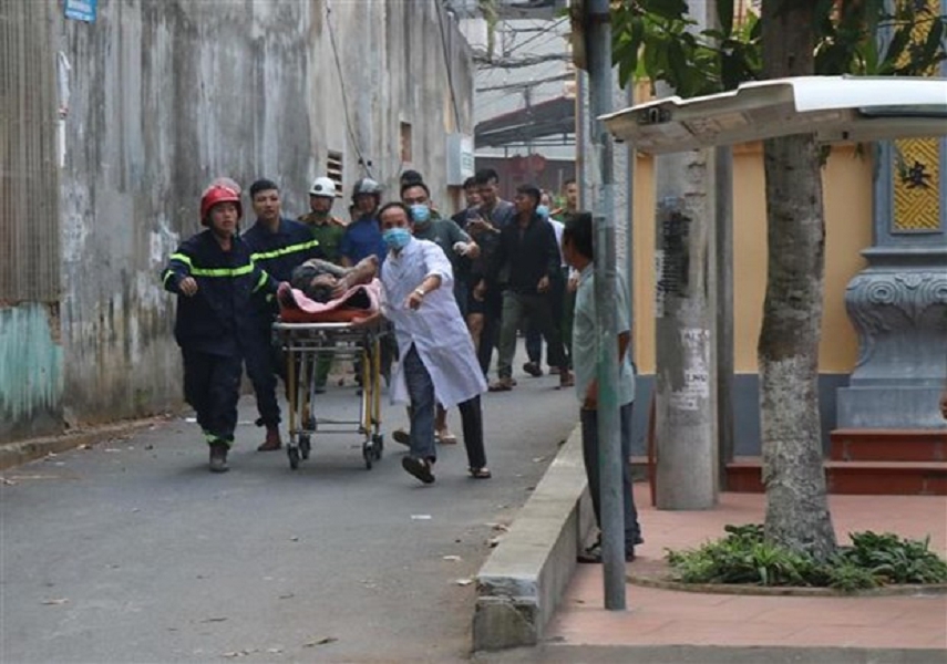 Xã hội - Sập giàn giáo ở Thành phố Bắc Ninh, 2 người thương vong