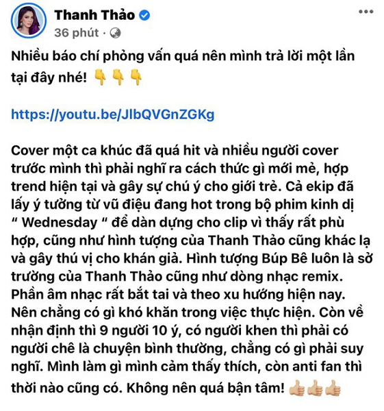 Giải trí - 'Búp bê' Thanh Thảo bị chê phá hỏng 'Bên trên tầng lầu' khi cover (Hình 2).