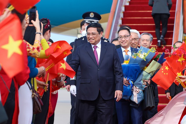 Tiêu điểm - Thủ tướng Phạm Minh Chính tới Bắc Kinh, bắt đầu thăm chính thức Trung Quốc và dự Diễn đàn Kinh tế thế giới (Hình 3).