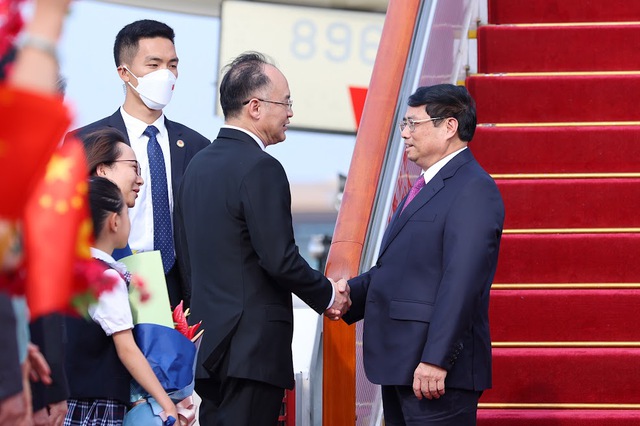 Tiêu điểm - Thủ tướng Phạm Minh Chính tới Bắc Kinh, bắt đầu thăm chính thức Trung Quốc và dự Diễn đàn Kinh tế thế giới (Hình 5).