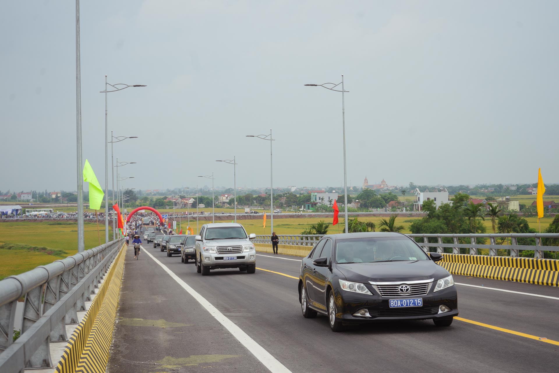 Tin nhanh - Nam Định khánh thành cây cầu nghìn tỷ vượt sông Ninh Cơ (Hình 4).