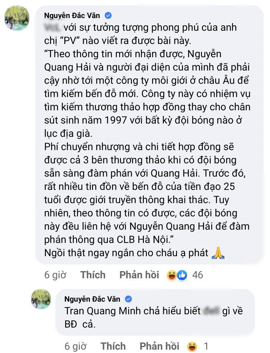 Bóng đá Việt Nam -  Người đại diện của Quang Hải phản ứng cực gắt về chuyện xuất ngoại (Hình 2).