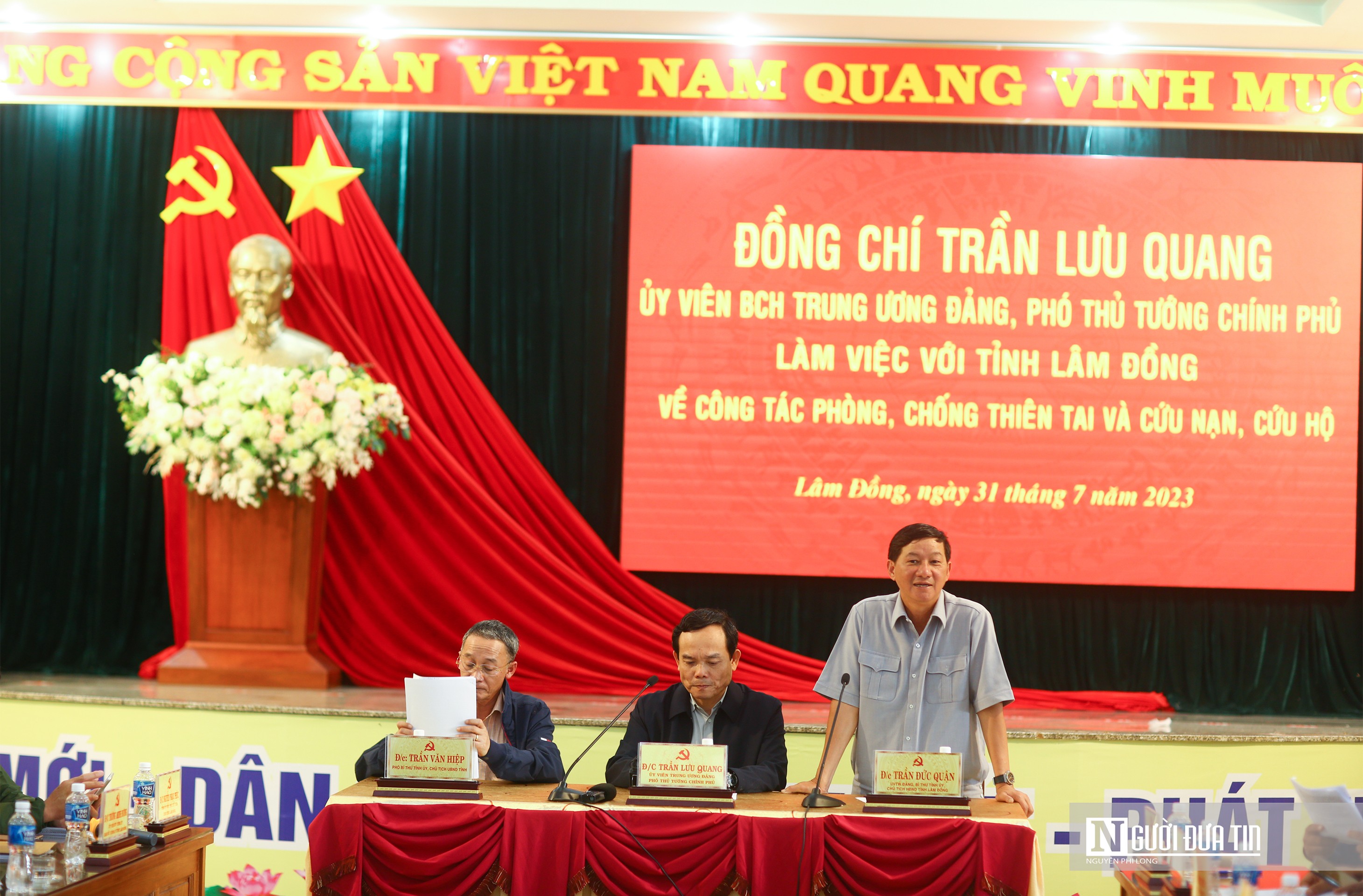 Dân sinh - Sạt lở tại Lâm Đồng: Phó Thủ tướng Trần Lưu Quang đến hiện trường kiểm tra, chỉ đạo khắc phục hậu quả (Hình 4).