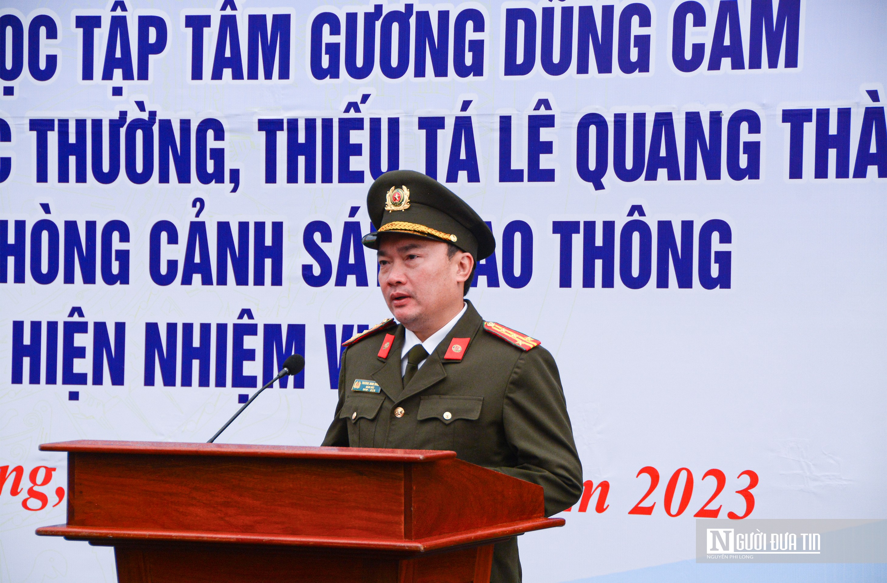 An ninh - Hình sự - Phát động thi đua học tập tấm gương anh dũng hy sinh của 3 cán bộ CSGT (Hình 2).