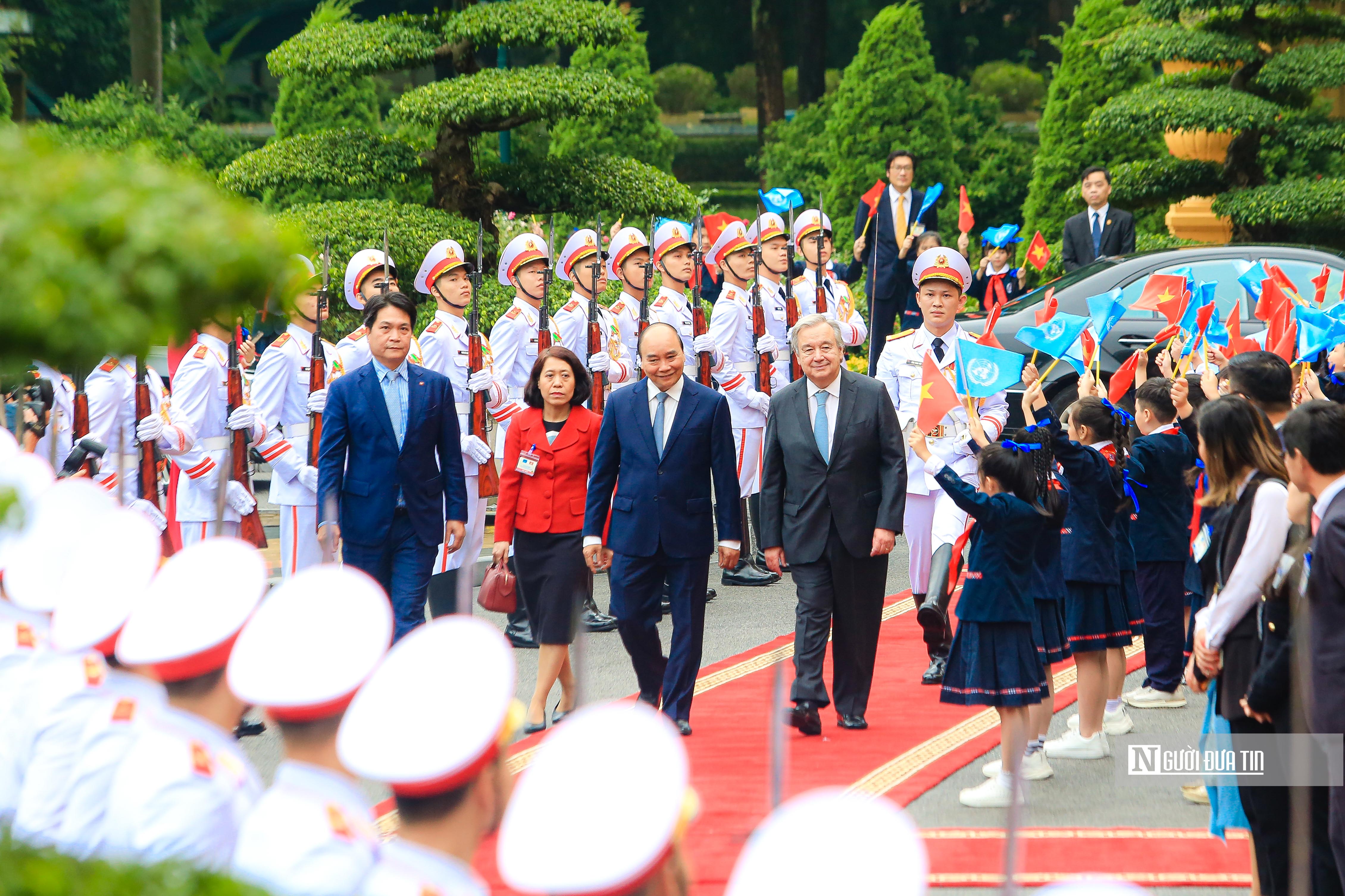 Tiêu điểm - Lễ đón Tổng Thư ký Liên Hợp Quốc António Guterres (Hình 4).