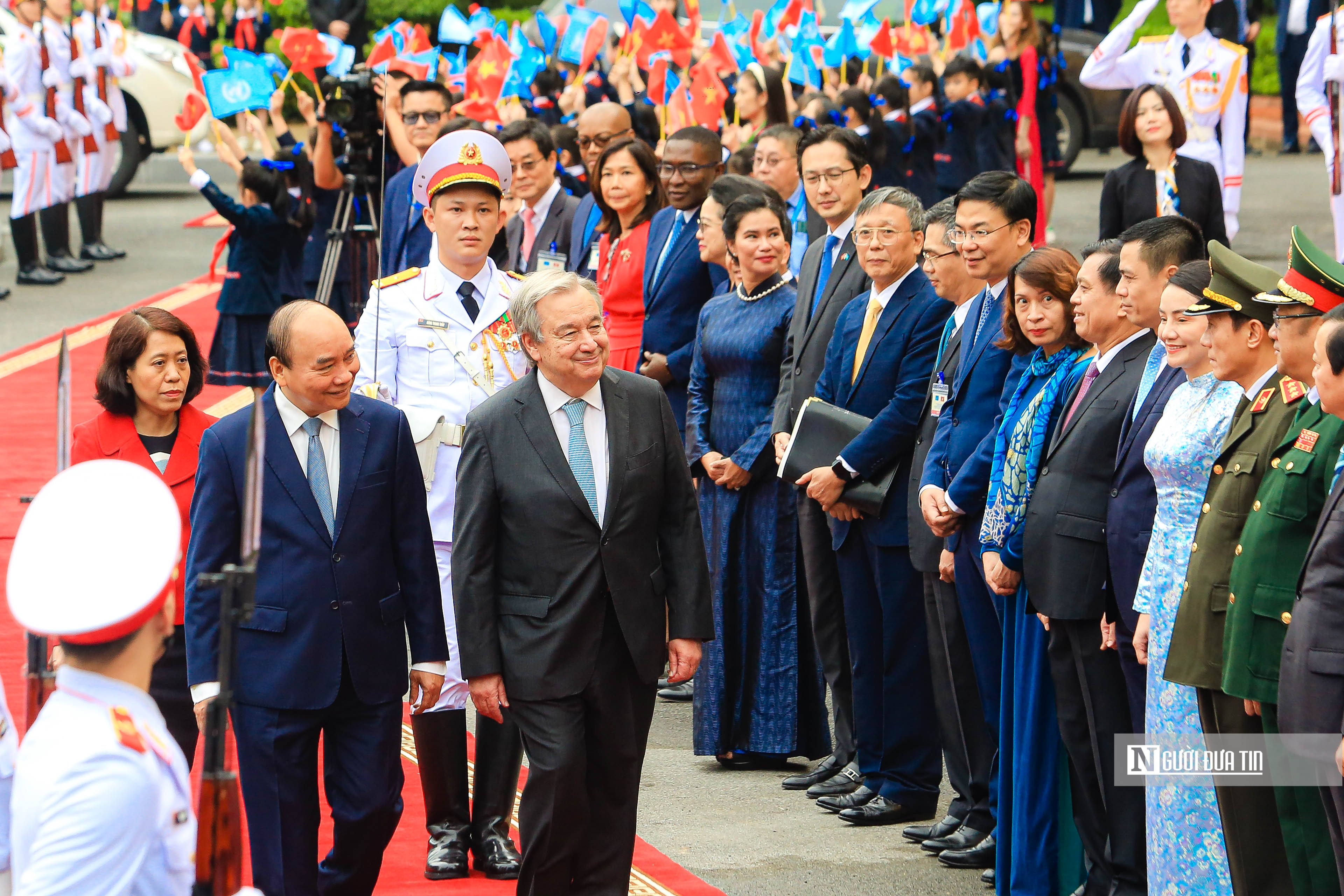 Tiêu điểm - Lễ đón Tổng Thư ký Liên Hợp Quốc António Guterres (Hình 5).