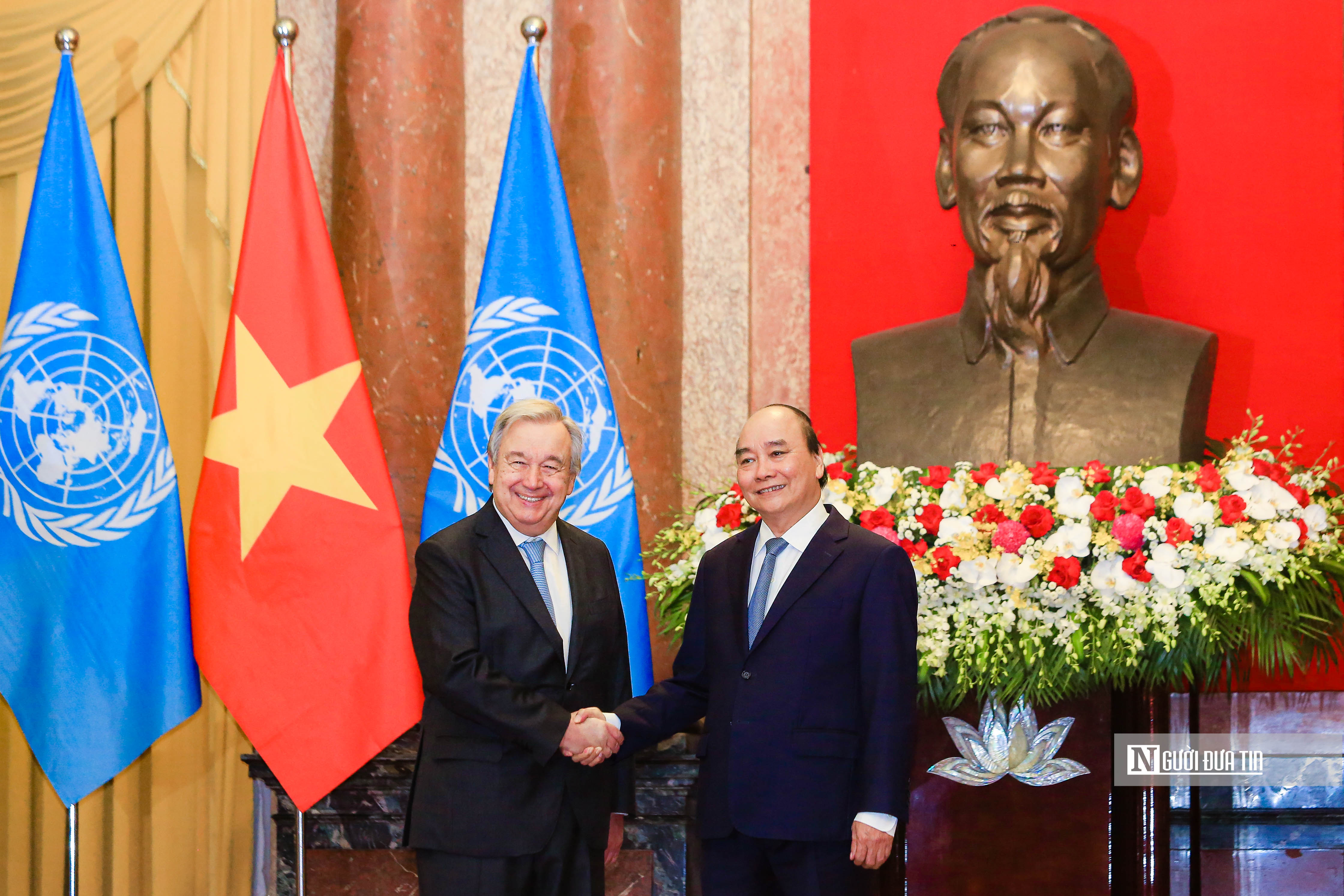 Tiêu điểm - Lễ đón Tổng Thư ký Liên Hợp Quốc António Guterres (Hình 7).