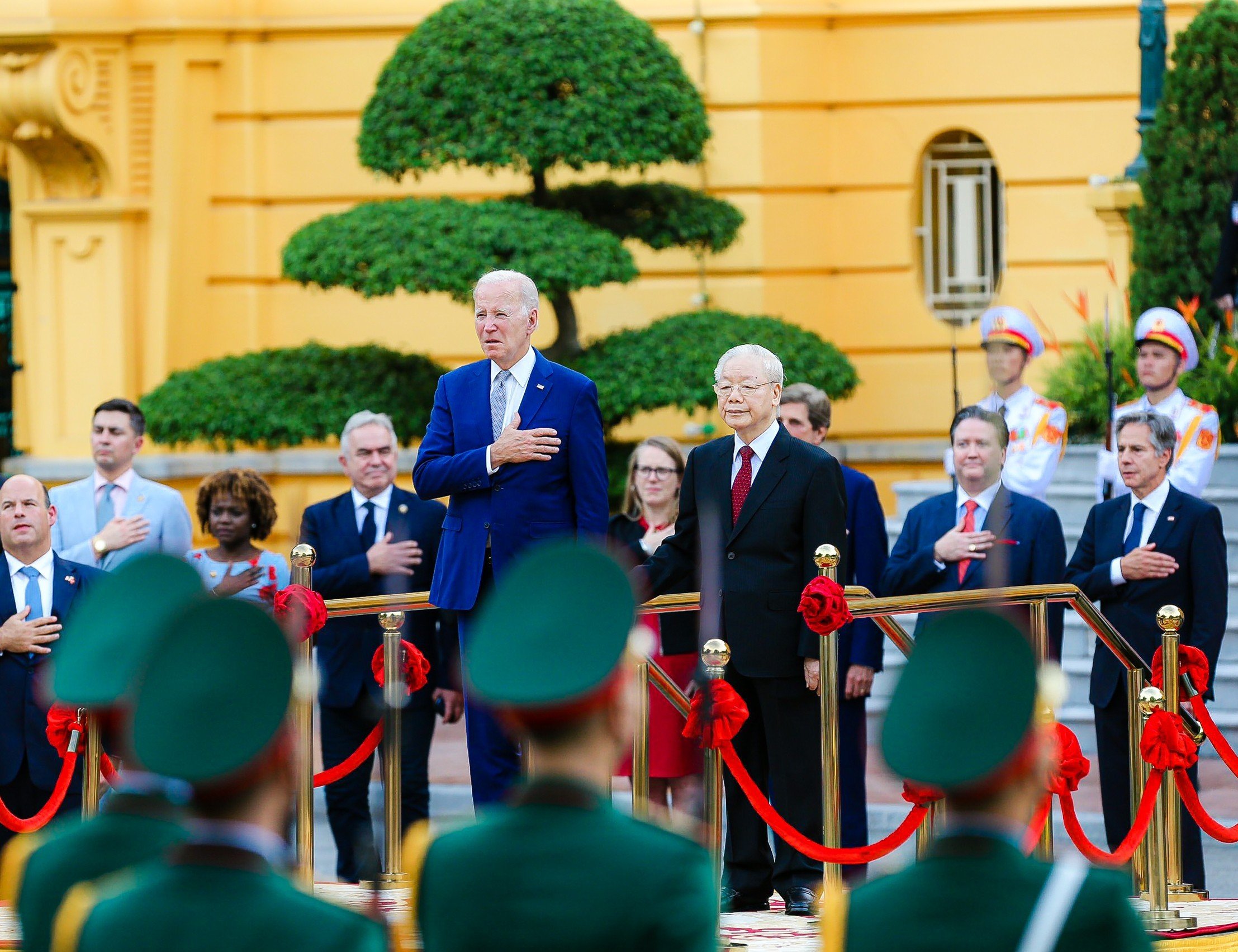 Tiêu điểm - Tổng Bí thư Nguyễn Phú Trọng chủ trì lễ đón Tổng thống Joe Biden (Hình 5).