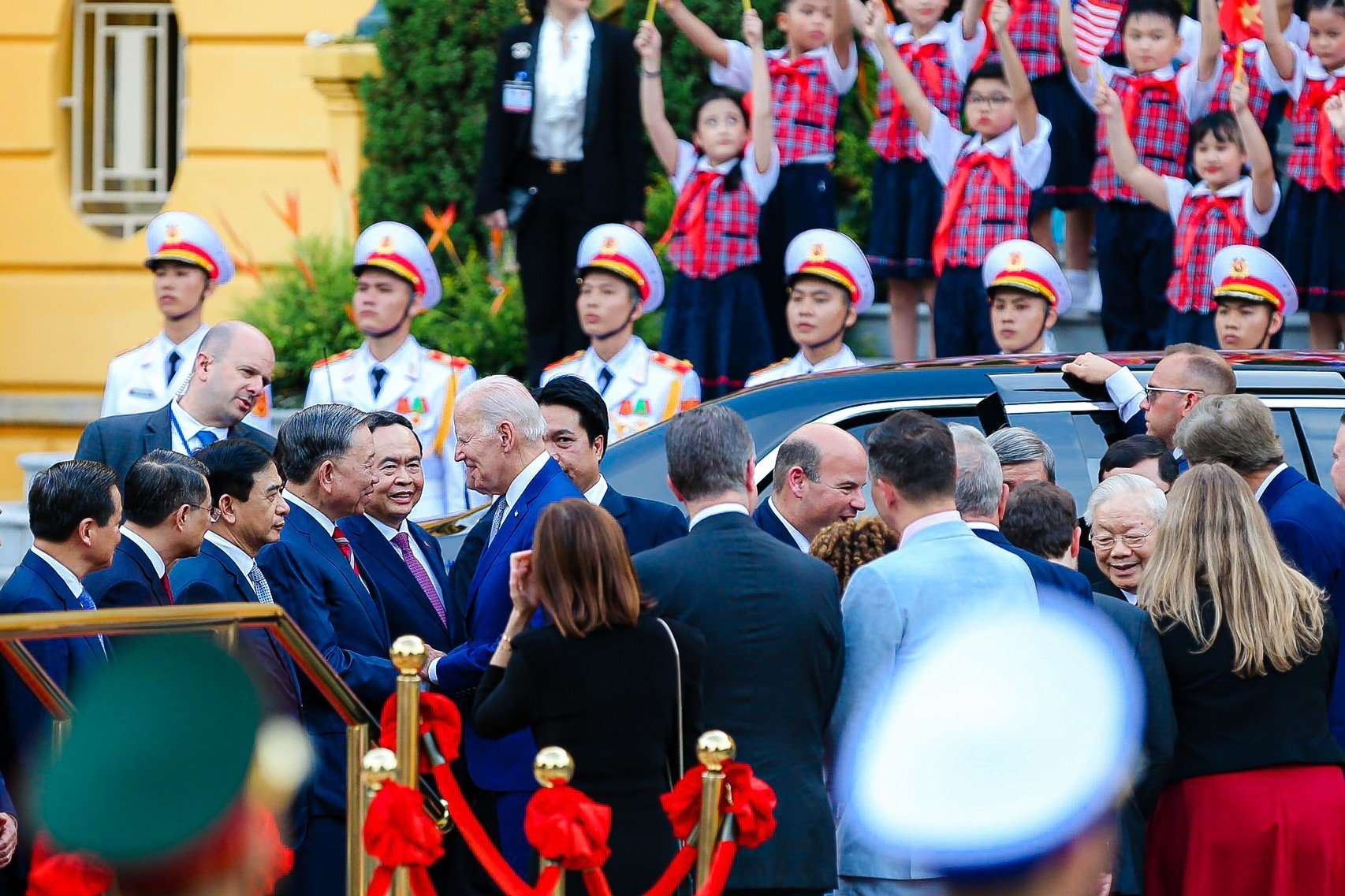 Tiêu điểm - Tổng Bí thư Nguyễn Phú Trọng chủ trì lễ đón Tổng thống Joe Biden (Hình 4).
