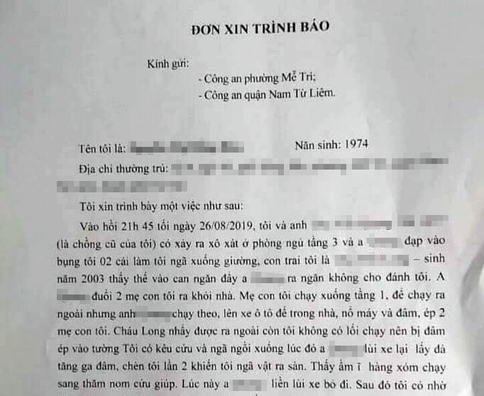 An ninh - Hình sự - Công an thông tin vụ vợ tố chồng cũ dùng xe ô tô đâm ép vào tường dẫn tới đa chấn thương (Hình 2).