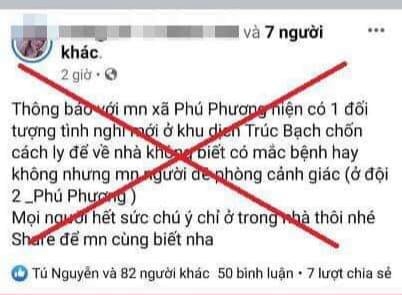 An ninh - Hình sự - Công an Ba Vì xử phạt trường hợp tung tin thất thiệt liên quan dịch bệnh Covid-19