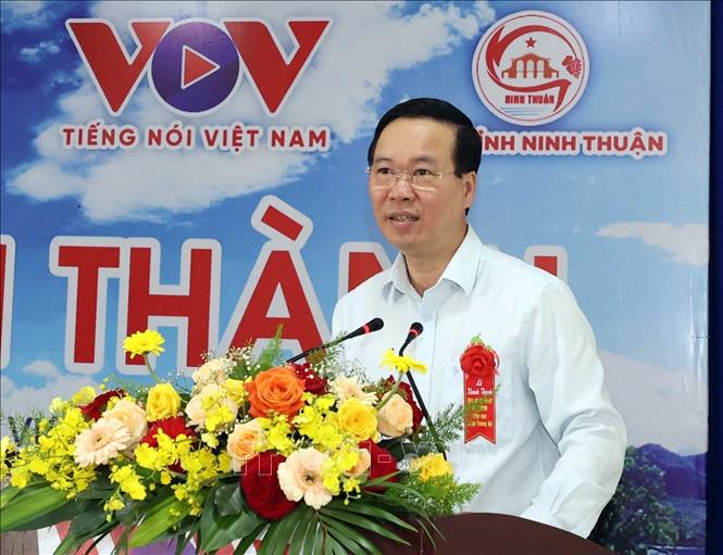 Tiêu điểm - Chủ tịch nước Võ Văn Thưởng dự Lễ khánh thành Đài Phát sóng Nam Trung Bộ