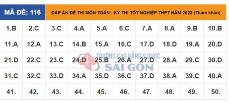 Giáo dục - Đề thi, đáp án môn Toán thi tốt nghiệp THPT 2023 chuẩn nhất mã đề 116 (Hình 6).