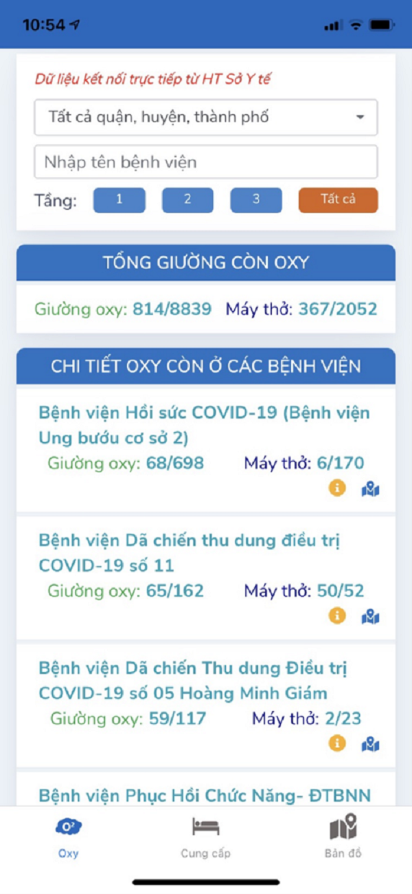 Sức khỏe - Tp.HCM: Hỗ Trợ tìm giường oxy cho bệnh nhân Covid-19 qua App Oxy 247