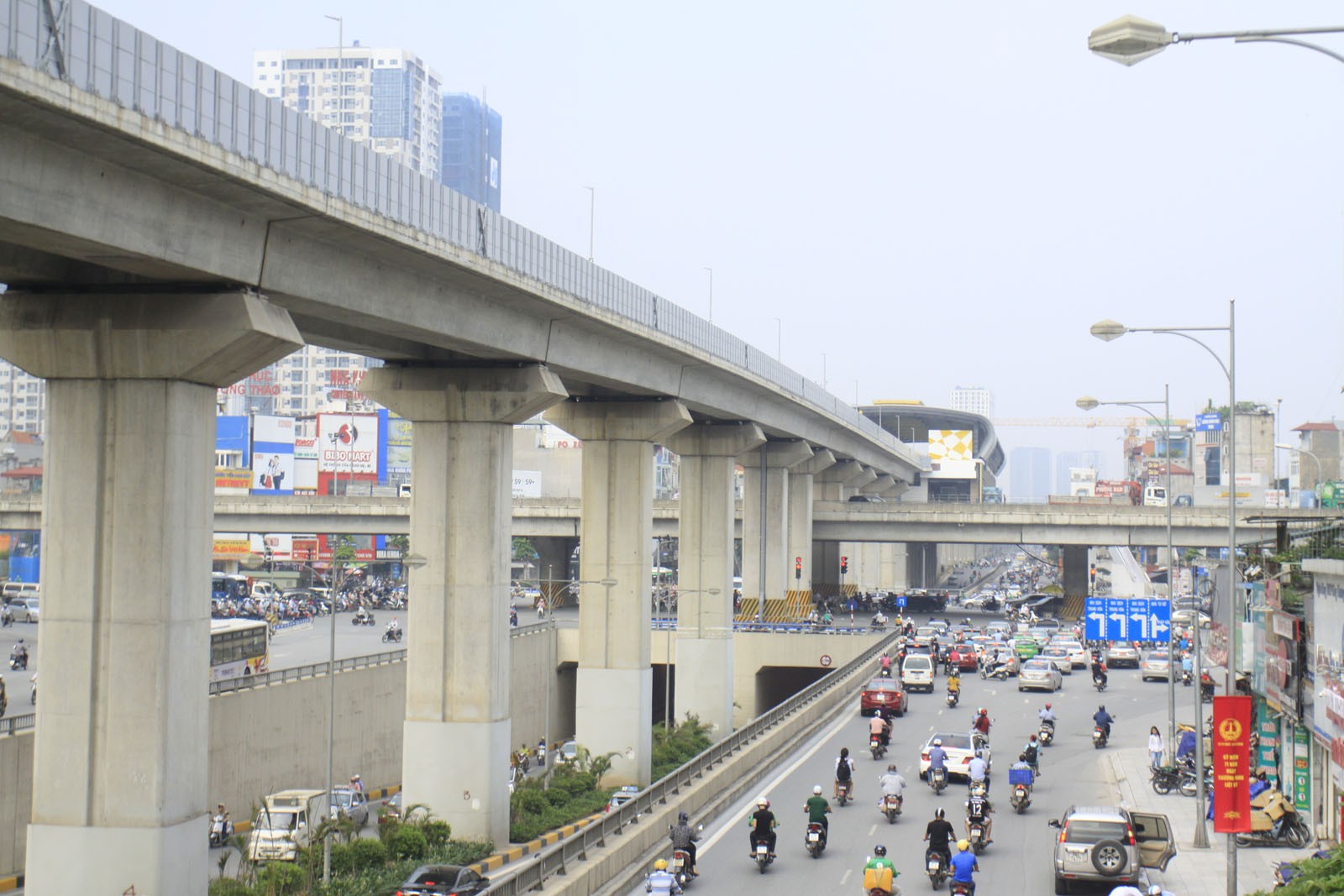 Dự án đường sắt Cát Linh - Hà Đông có tổng chiều dài 13km.