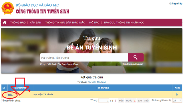 Giáo dục - Tuyển sinh đại học năm 2019: Cách tra cứu mã trường, mã ngành các trường đại học, cao đẳng đơn giản và đúng nhất (Hình 2).