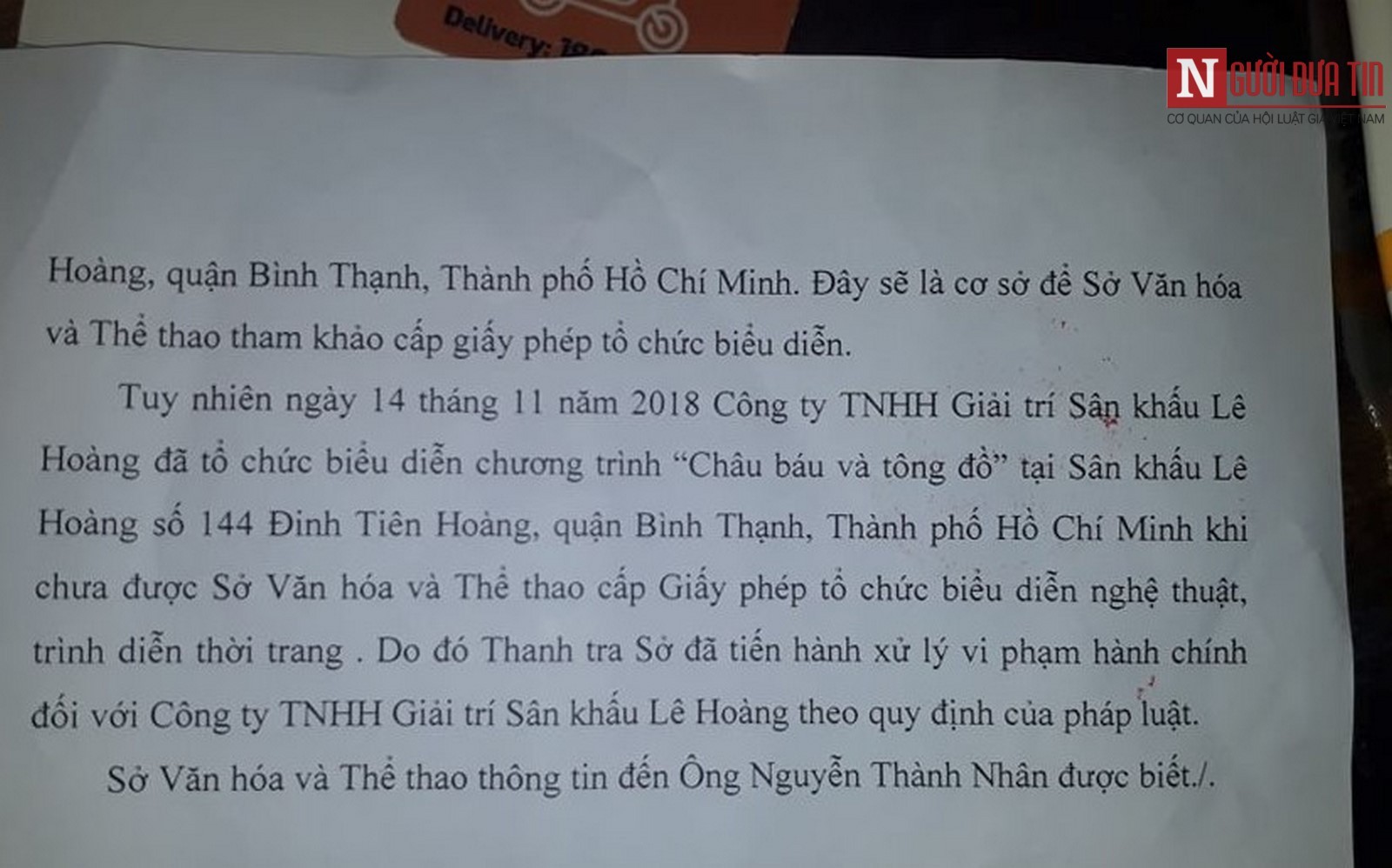 Sự kiện - Xử phạt chương trình của MC Trác Thuý Miêu vì biểu diễn “chui” (Hình 2).