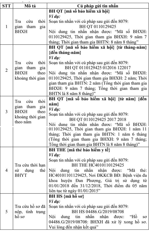 Cuộc sống số - Biết được toàn bộ thông tin đóng bảo hiểm xã hội chỉ bằng một tin nhắn  (Hình 2).