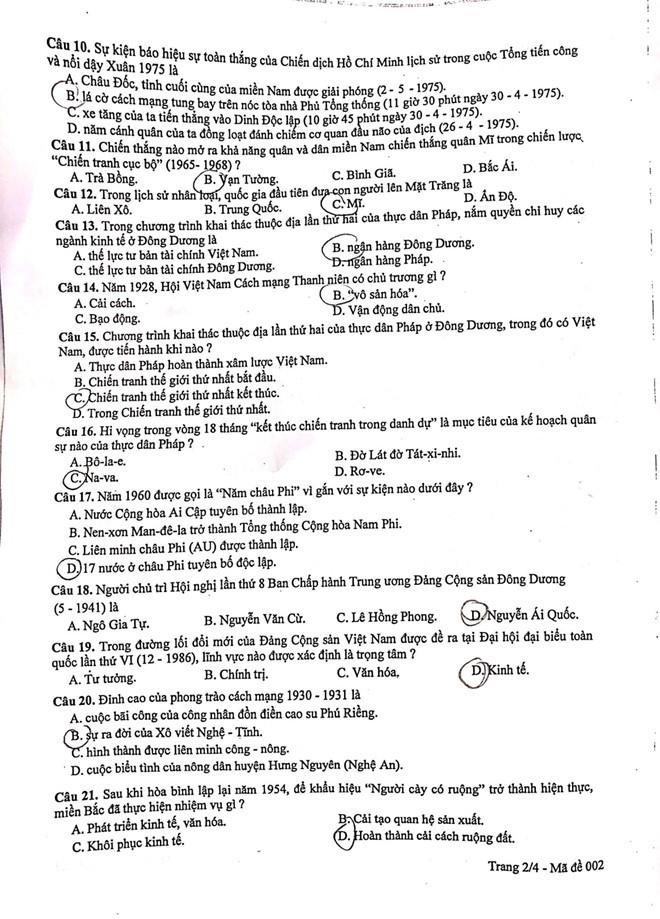 Giáo dục - Đáp án, đề thi môn Lịch sử vào lớp 10 tại Hà Nội chuẩn nhất, nhanh nhất (Hình 2).