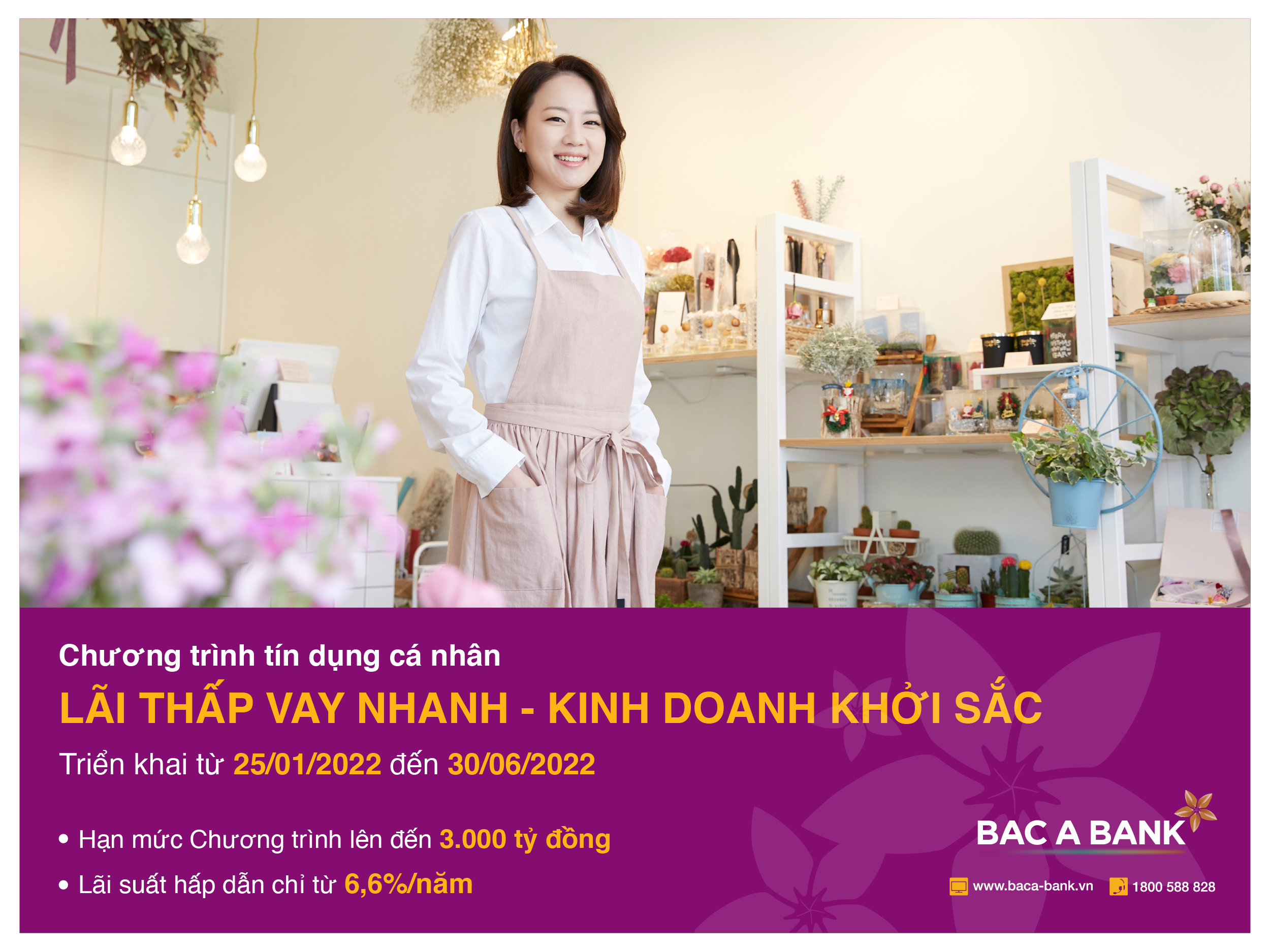 Kinh tế - Lãi thấp vay nhanh từ BAC A BANK, khách hàng cá nhân đón cơ hội kinh doanh khởi sắc