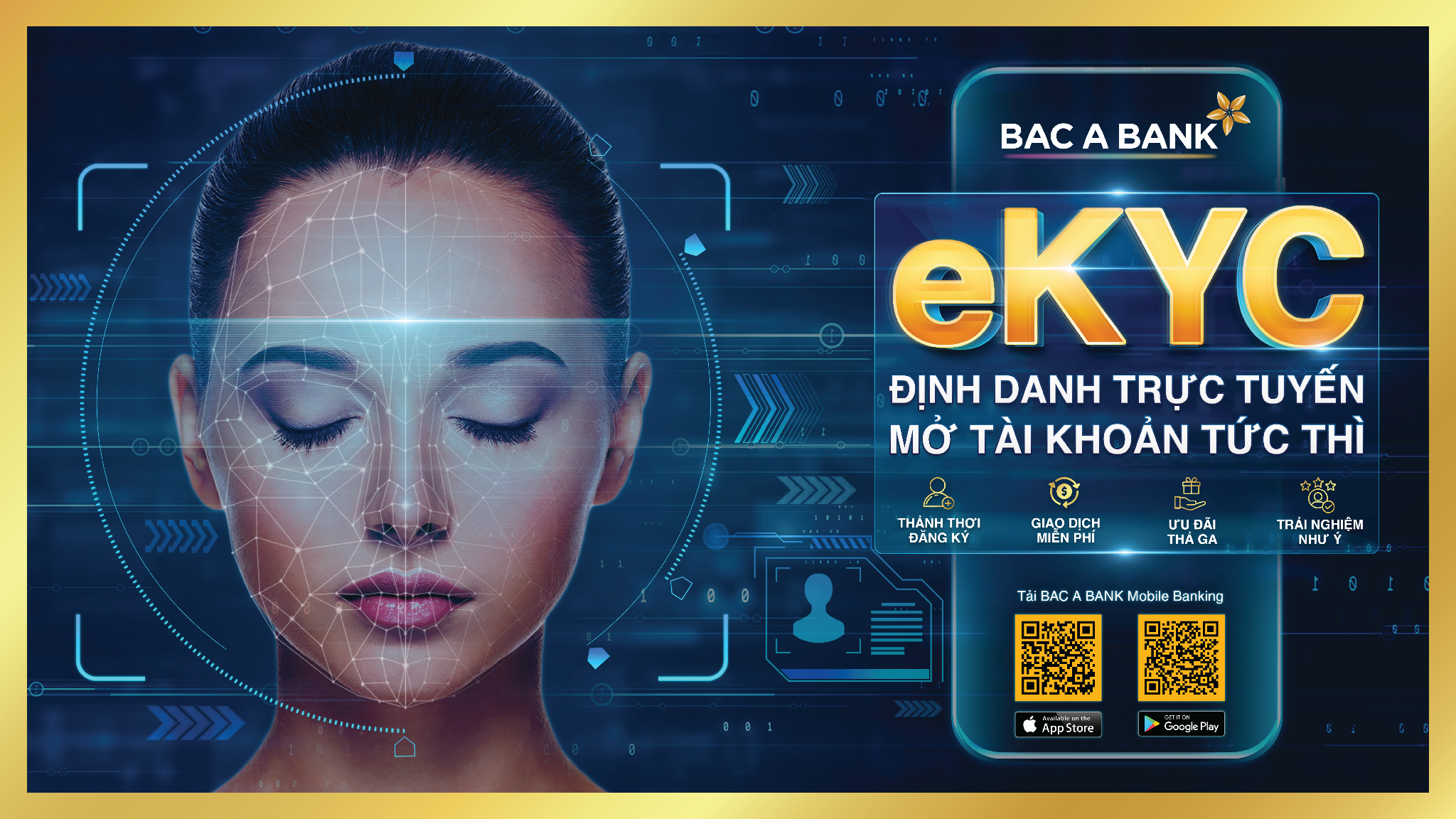 Kinh tế - BAC A BANK chính thức ra mắt giải pháp định danh điện tử - EKYC trên Mobile Banking