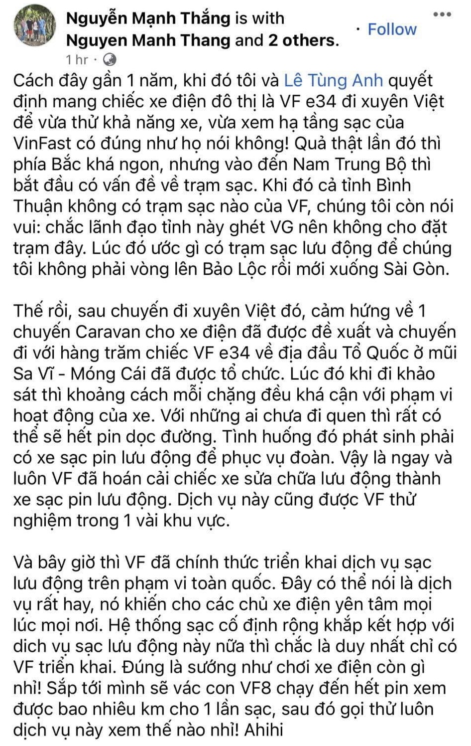 Kinh tế - Dịch vụ sạc pin lưu động của VinFast gây ấn tượng với người dùng Việt (Hình 3).