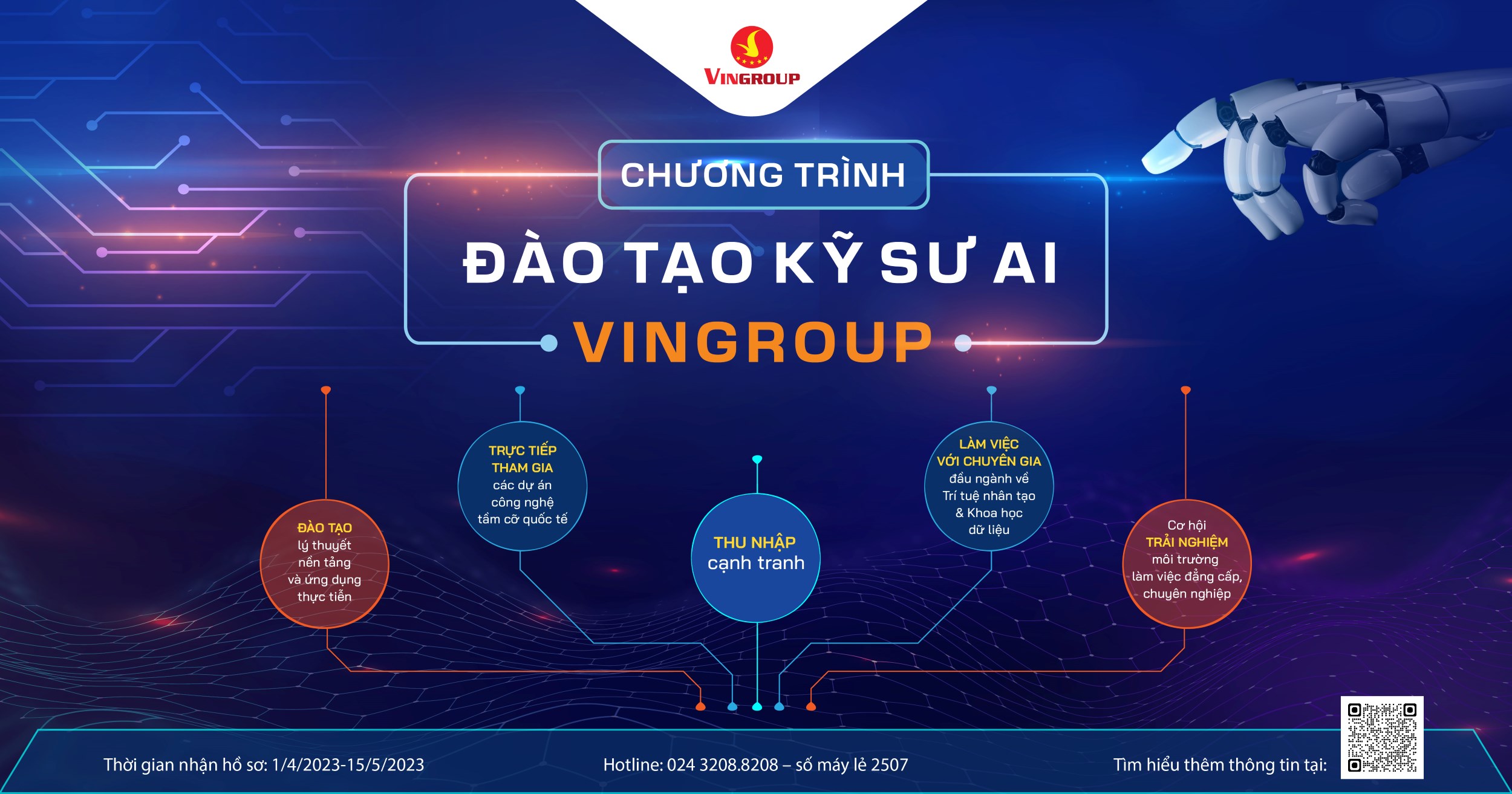 Kinh tế - Chương tr&igrave;nh Đ&agrave;o tạo Kỹ sư AI Vingroup tuyển sinh năm thứ 4