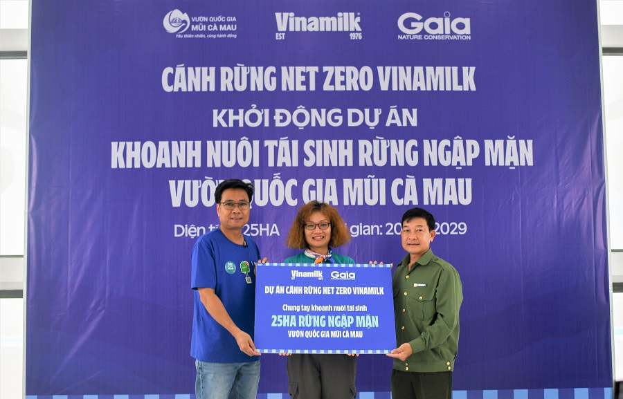 Kinh tế - Đẩy mạnh dự án “cánh rừng Net Zero”, Vinamilk khoanh nuôi tái sinh 25ha rừng ngập mặn Cà Mau