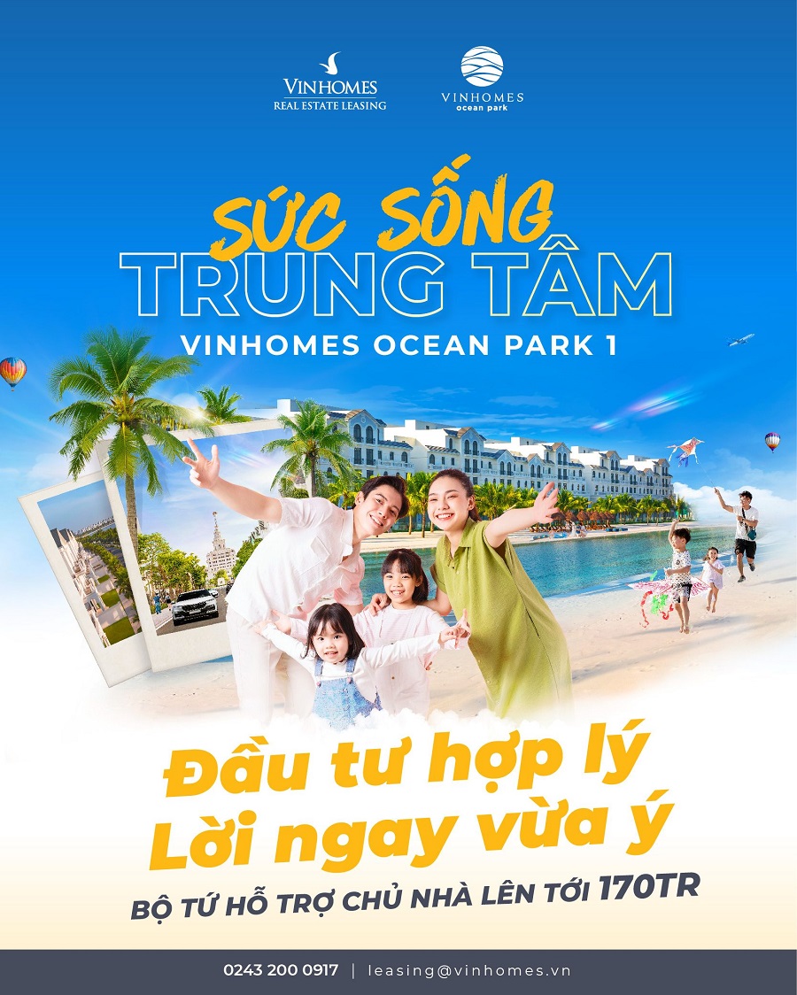 Kinh tế - Vinhomes đồng hành cùng chủ sở hữu và khách thuê tại Vinhomes Ocean Park 1 và Vinhomes Grand Park