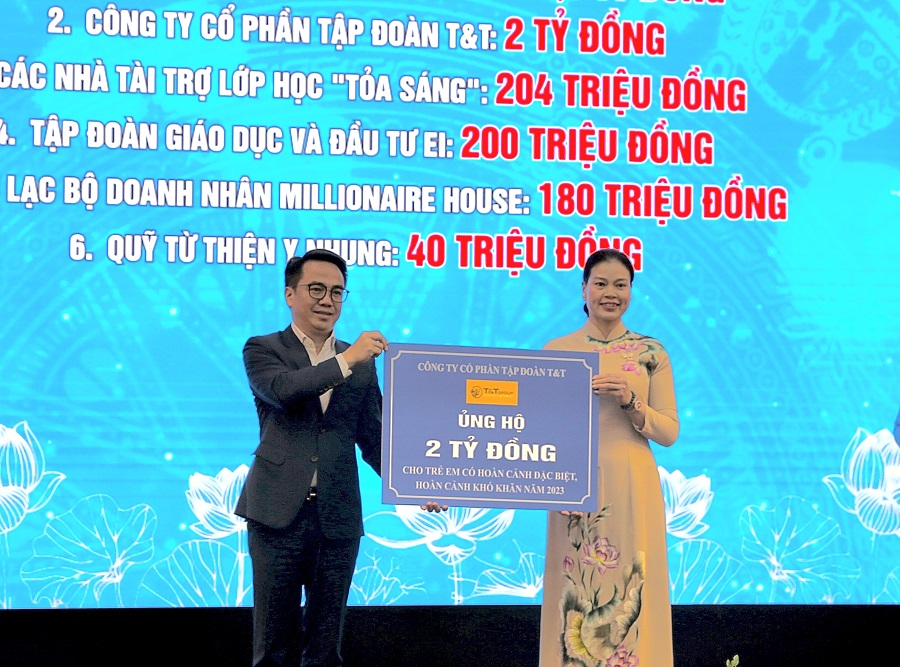 Kinh tế - T&T Group ủng hộ 2 tỷ đồng hỗ trợ trẻ em có hoàn cảnh khó khăn