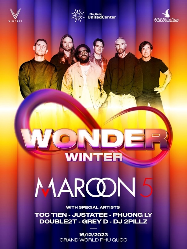 Kinh tế - Siêu nhạc hội 8Wonder Winter Festival công bố 11 bản hit và dàn sao Việt biểu diễn cùng Maroon 5 (Hình 2).