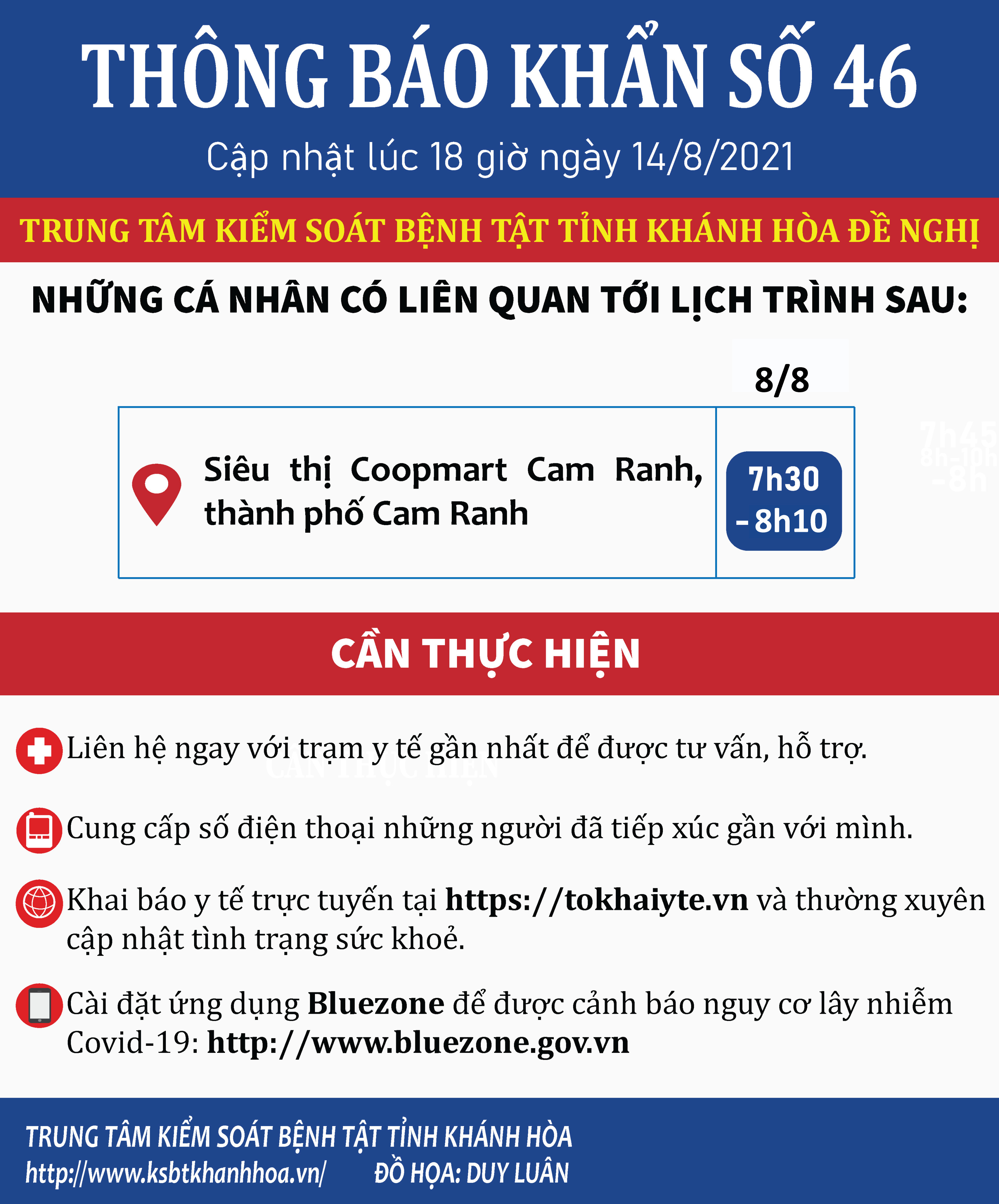 Sự kiện - Khánh Hòa ghi nhận 53 ca nhiễm Covid-19 trong sáng 15/8