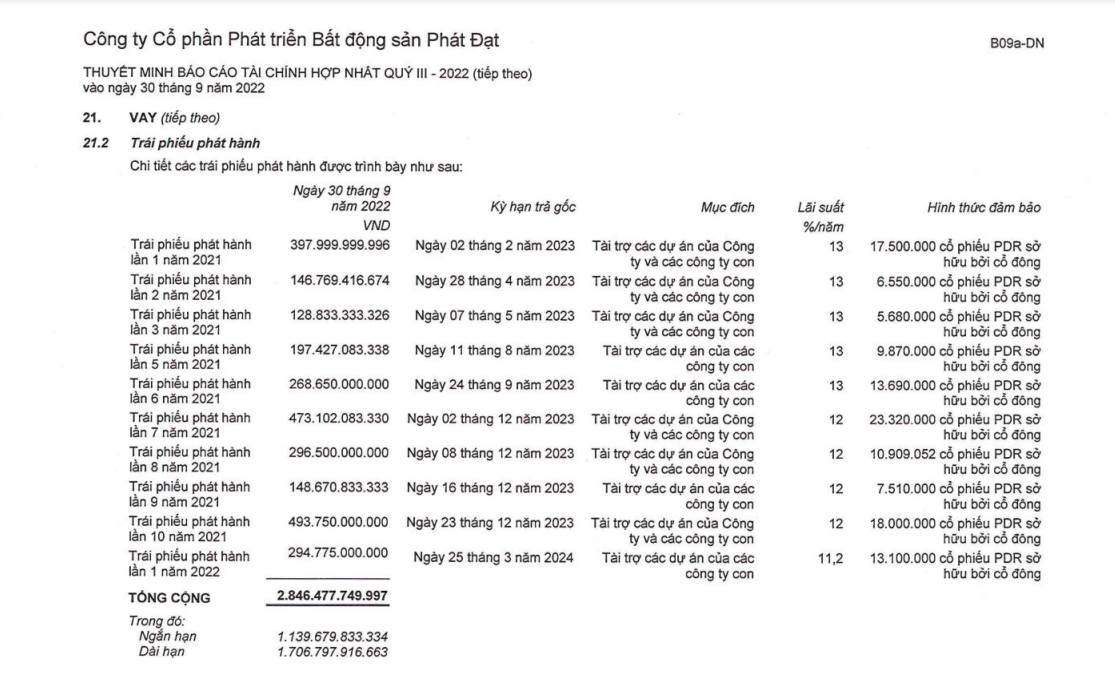 Hồ sơ doanh nghiệp - Áp lực từ khoản nợ trái phiếu gần 3.000 tỷ đồng của BĐS Phát Đạt (Hình 2).