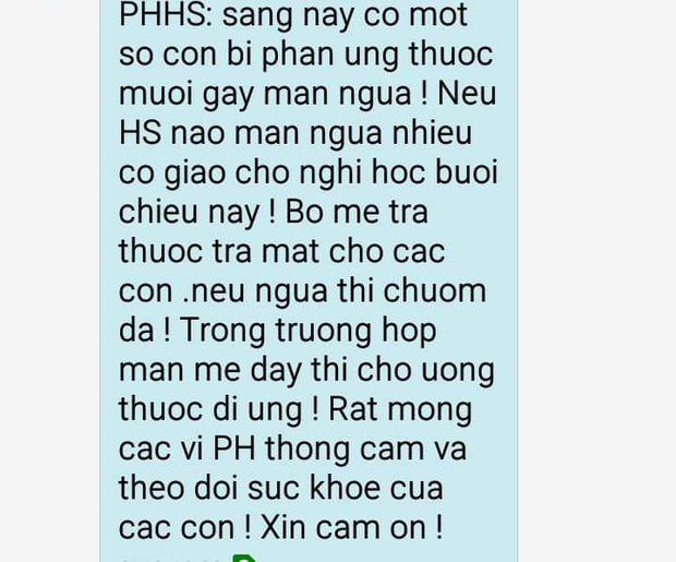 Xã hội - Sau phun thuốc phòng sốt xuất huyết, 10 học sinh nổi mẩn ngứa