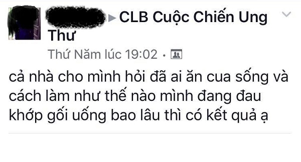 Sức khỏe - Ăn cua sống chữa ung thư: Đưa ký sinh trùng vào cơ thể, nguy hiểm tính mạng