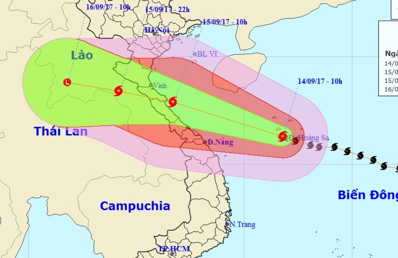 Xã hội - Bão giật cấp 17, mạnh nhất trong 10 năm qua ảnh hưởng đến Việt Nam