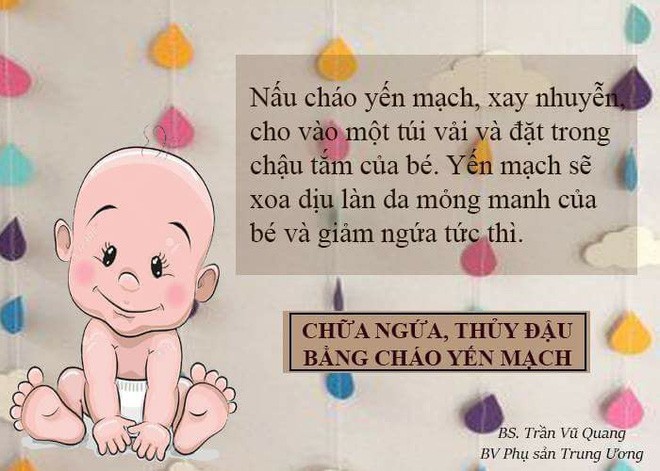 Chữa thủy đậu bằng yến mạch.