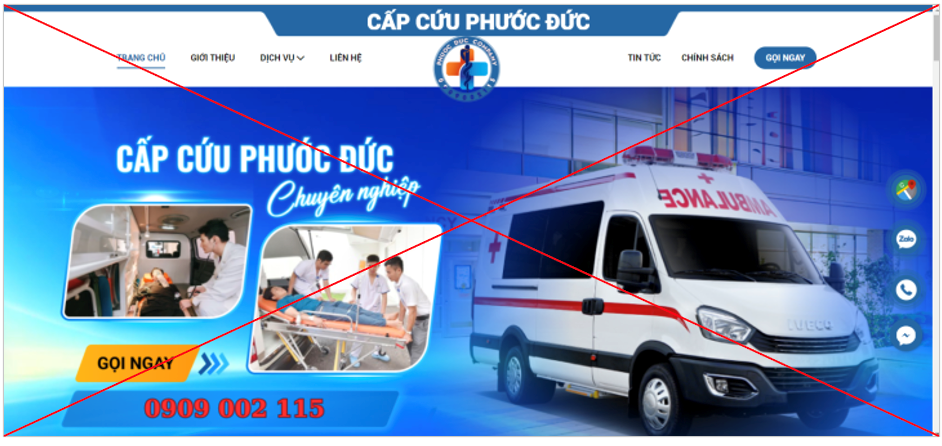 Sức khỏe - Tp.HCM: Phát hiện cơ sở vận chuyển cấp cứu không phép