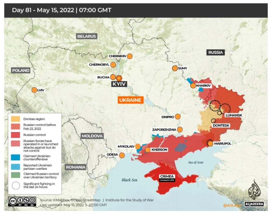 Thế giới - Nga gặp khó trong việc khép vòng vây Ukraine ở Donbass