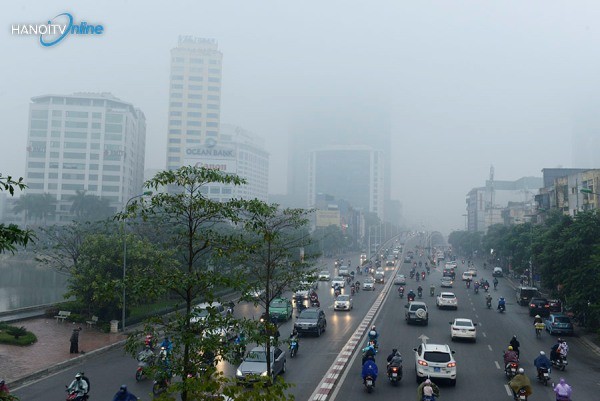 Xã hội - Chùm ảnh: Hà Nội chìm trong sương mù ngày 16/1 (Hình 2).