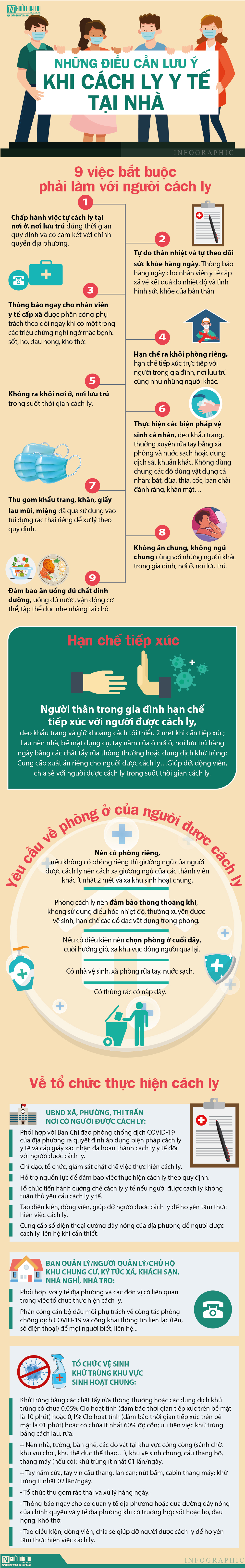 Bĩnh tĩnh sống - Những điều cần lưu ý khi cách ly y tế tại nhà