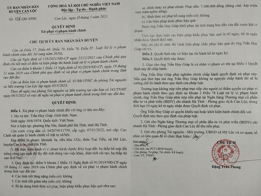 Môi trường - Xử phạt và ngăn chặn đại công trường khai thác đất trái phép ở Hà Tĩnh (Hình 2).