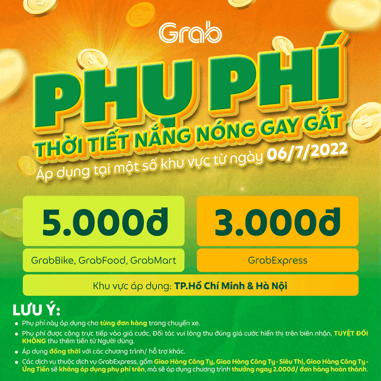 Tiêu dùng & Dư luận - Bộ Công Thương yêu cầu Grab giải trình việc thu phụ phí nắng nóng